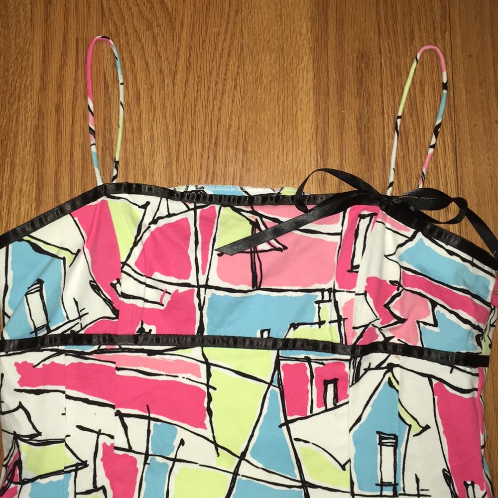 Becky & Max Color Block Dress - Picture 2 of 4